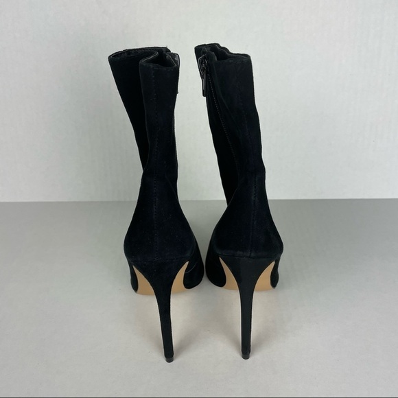 Steve Madden Black Suede Ankle Boots - Picture 5 of 9
